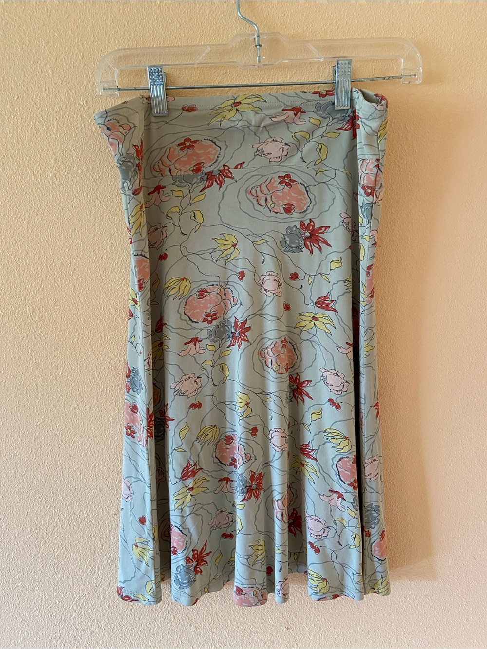 Women’s Free People Vintage Floral A Line Skirt, Size Small, 90’s, Stretch